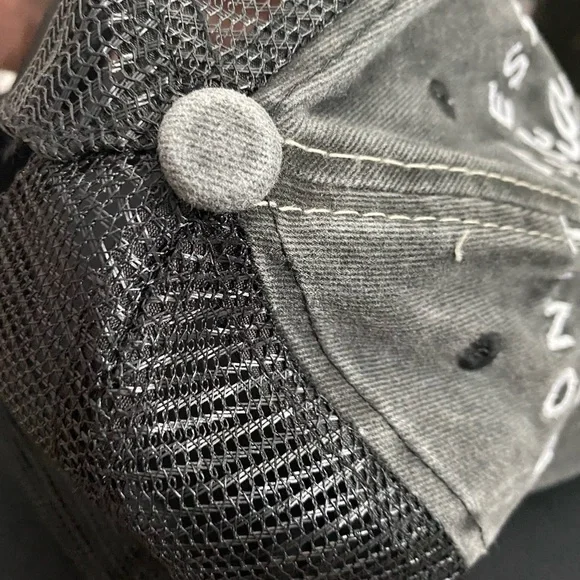 Black Letter Embroidered Baseball Cap - Picture 4 of 6